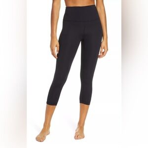 Zella High Waisted Black Crop Yoga Leggings